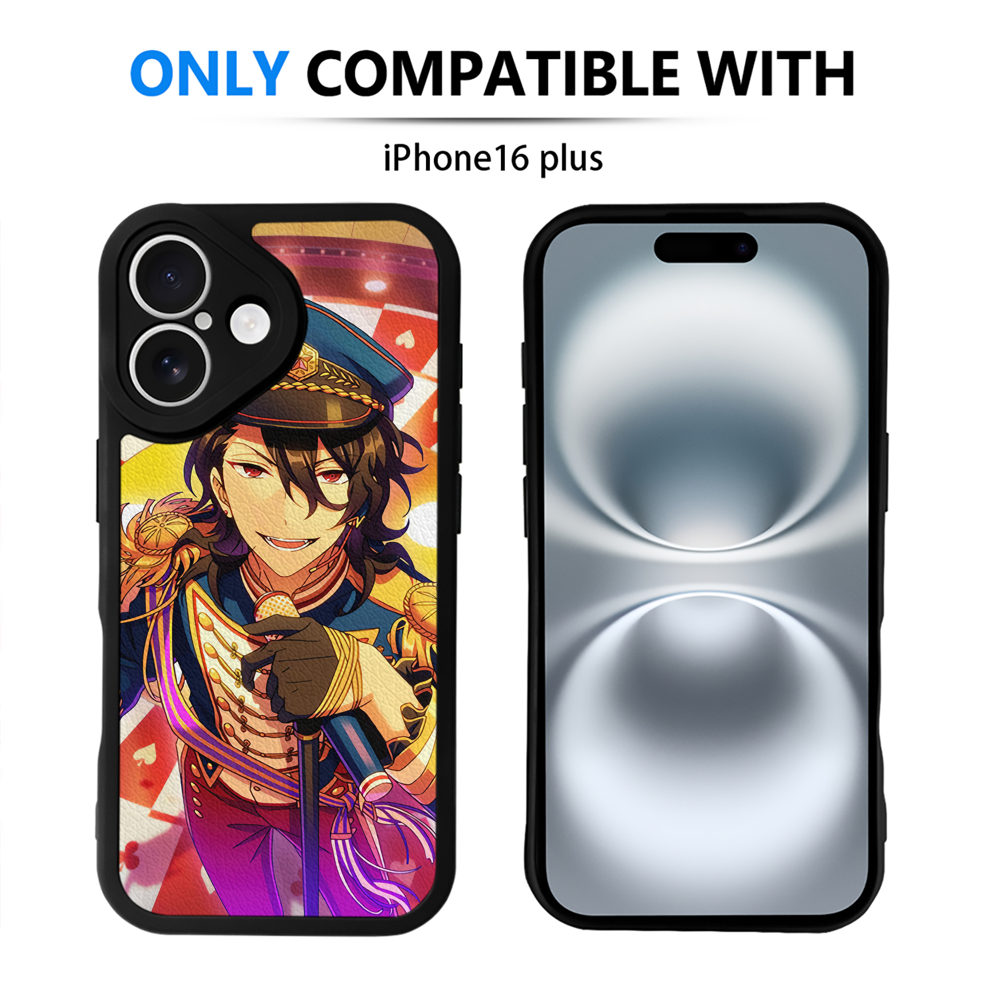 （画像用） あんさんぶるスターズ! Ensemble Stars 【iPhone 16シリーズ対応】シリコンスマホケース（レザー調） 材質：シリコン
